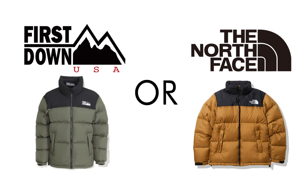 FIRST DOWNとTHE NORTH FACE